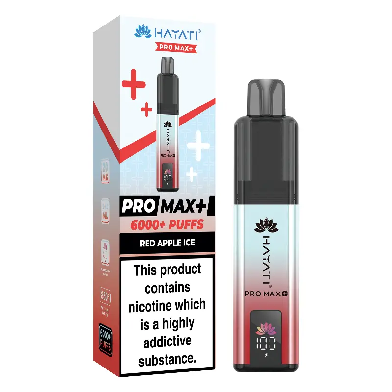 Red Apple Ice Hayati Pro Max Plus 6K Disposable Vape 20mg